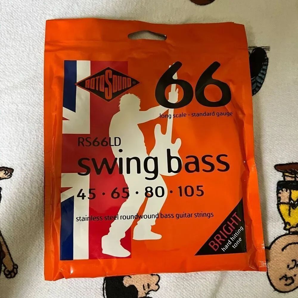Rotosound RS66LD Swing Bass 66 Stainless Steel Roundwound Bass Guitar Strings Lo